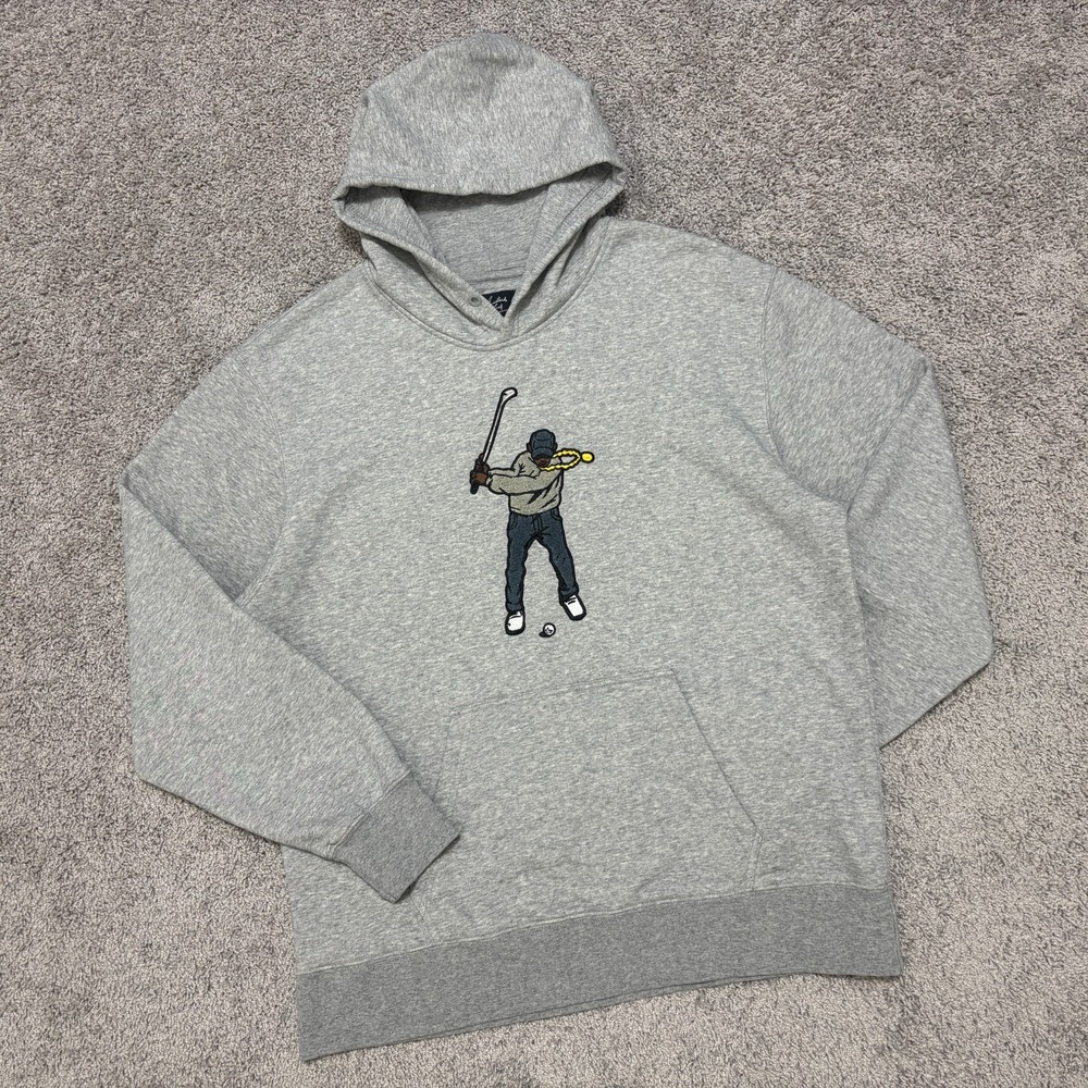 Eastside Golf Swingman Hoodie Pullover Mens XL Heather Gray Core Fleece